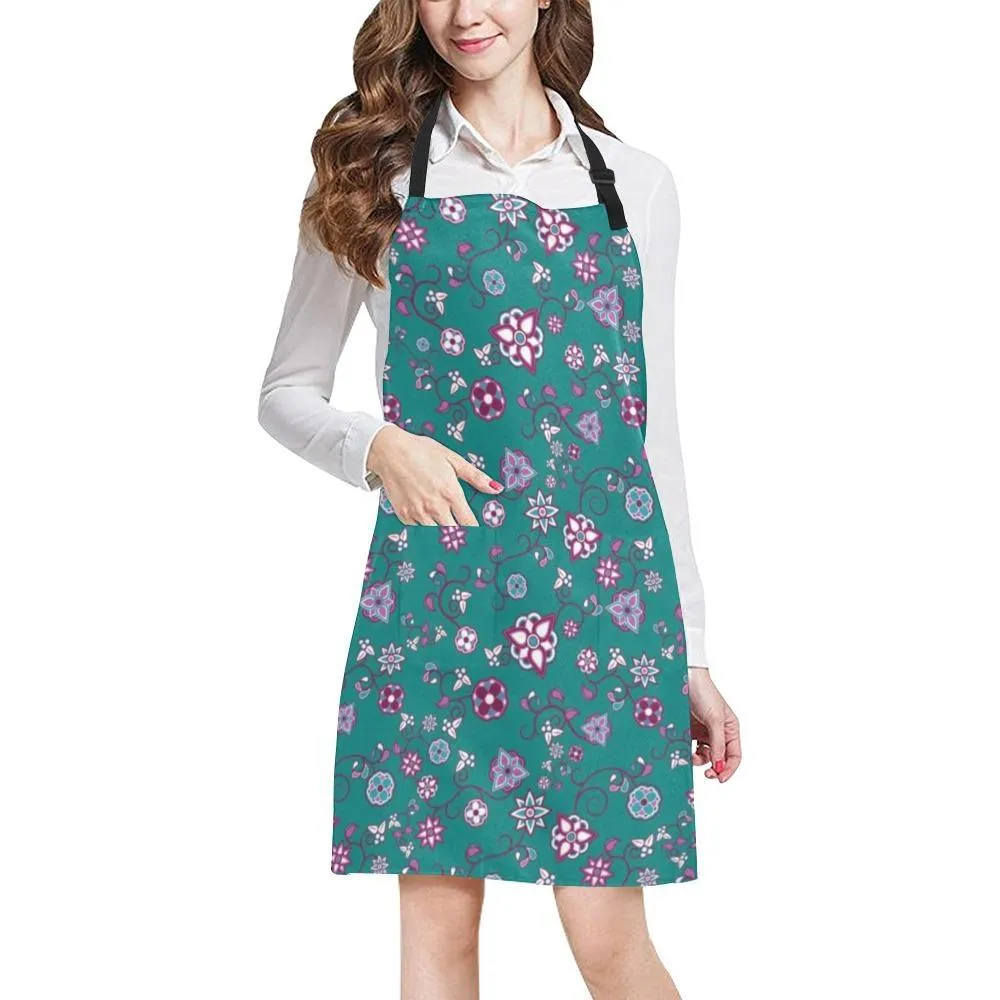 Burgundy Bloom Apron