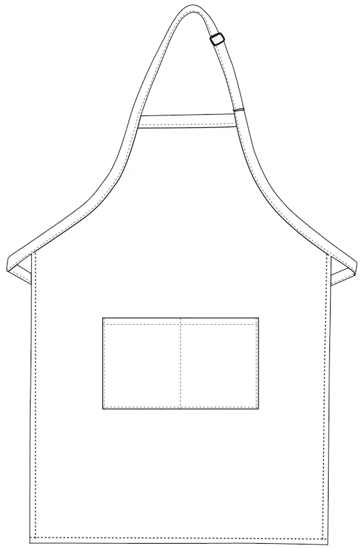 Charcoal Deluxe XL Butcher Adjustable Apron (2 Pockets)