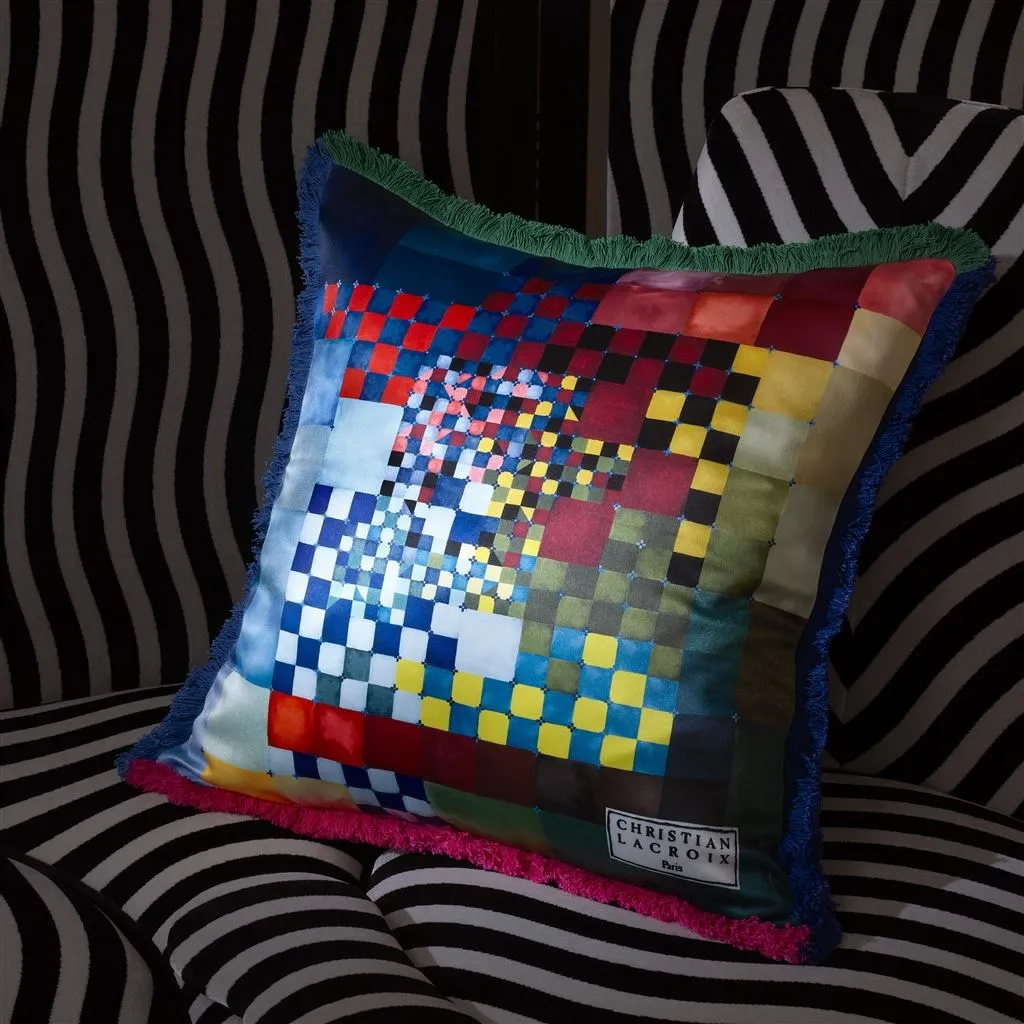 Christian Lacroix Color Games Mosaique Throw Pillow