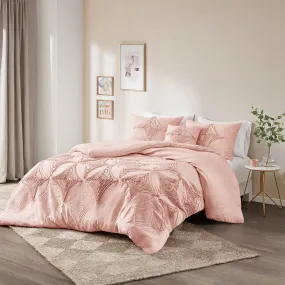 Colette 4 Piece Blush Comforter Set  by Madison Park