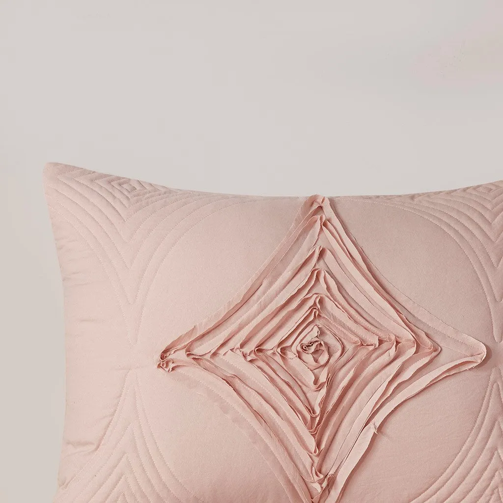 Colette 4 Piece Blush Comforter Set  by Madison Park