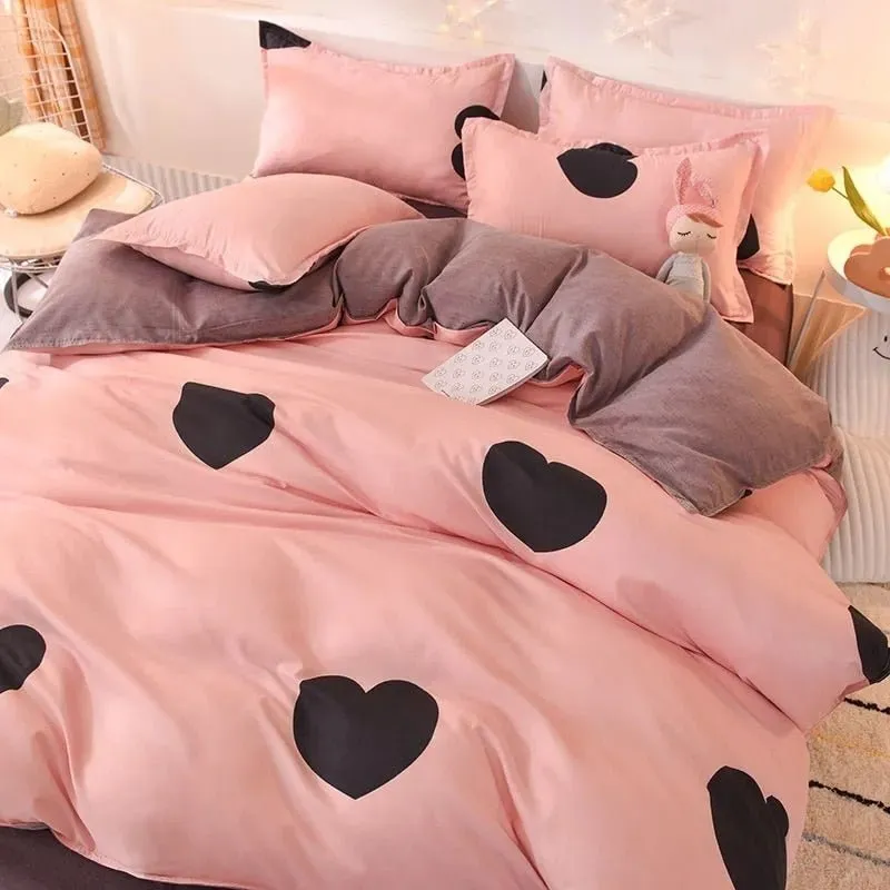 Color Hearts Bedding Sets