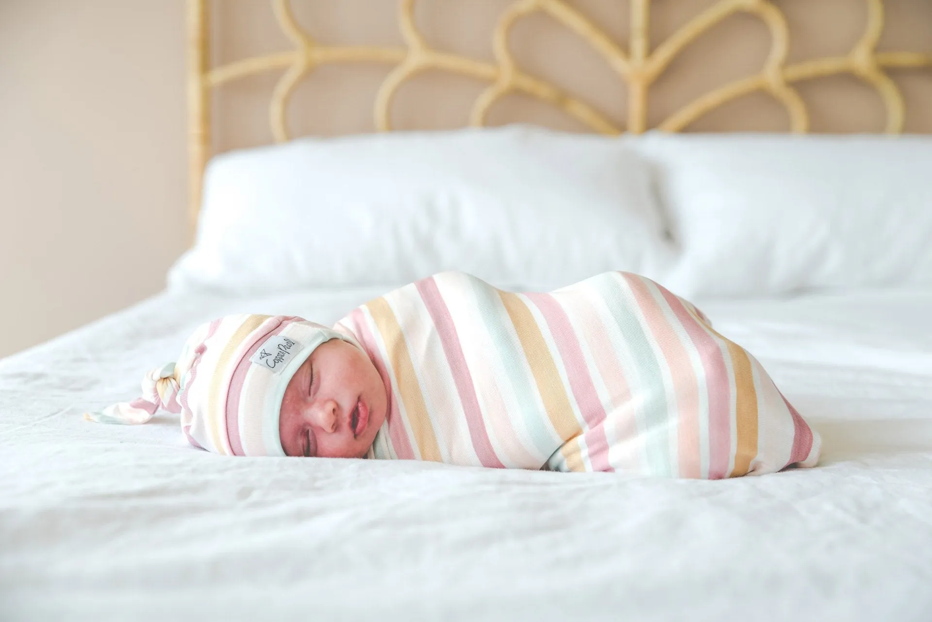 Copper Pearl Belle Knit Swaddle Blanket