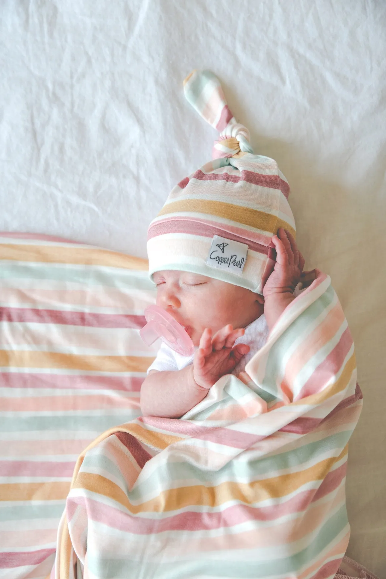 Copper Pearl Belle Knit Swaddle Blanket