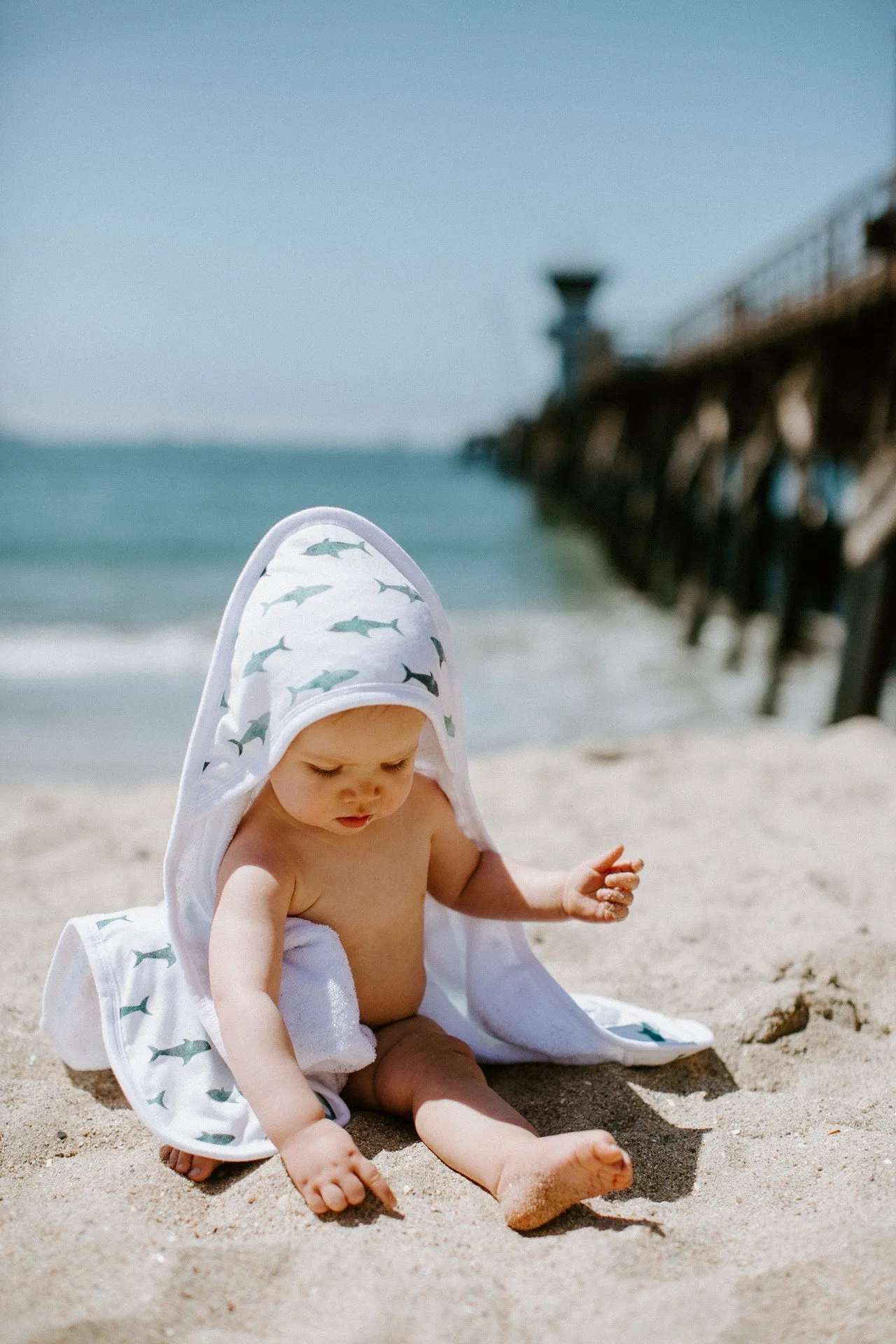 Copper Pearl Pacific Knit Hooded Towel