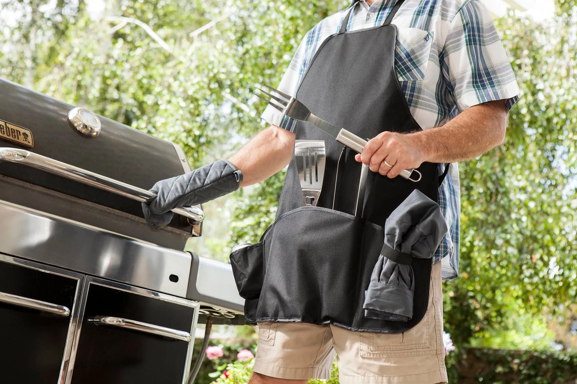 Cornell Big Red - BBQ Apron Tote Pro Grill Set