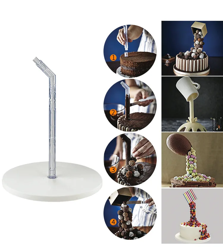 Creative Anti-gravity Cake Stand Hanging Cake Frame Dim Sum Rack Fondant Cake Decoration Mold Baking Tool