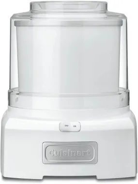 Cuisinart 1.5 Quart Frozen Yogurt, Ice Cream and Sorbet Maker, White