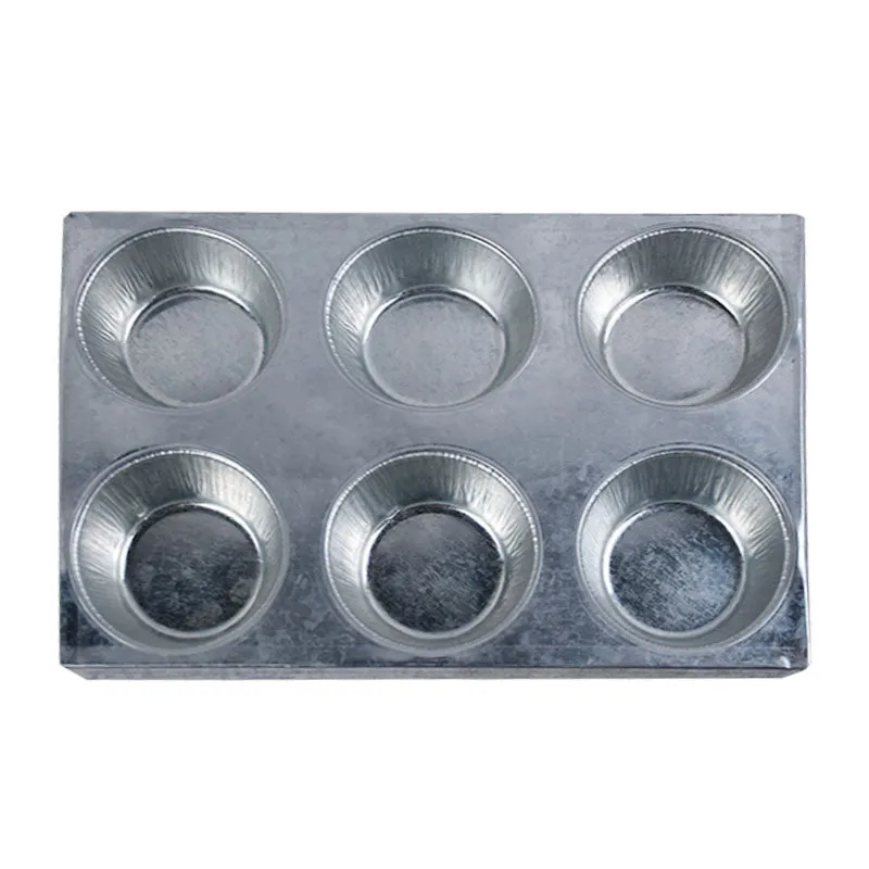 Cupcake Muffin Baking Tray Iron 6 Cavity