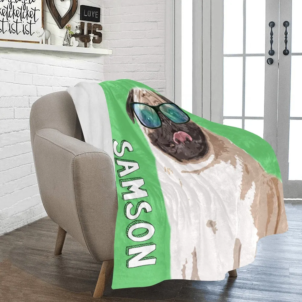 Custom Blanket for Dogs, Cats, or Pets - Pet Photo Blanket