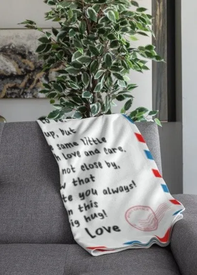 Dear Mom Letter Blanket