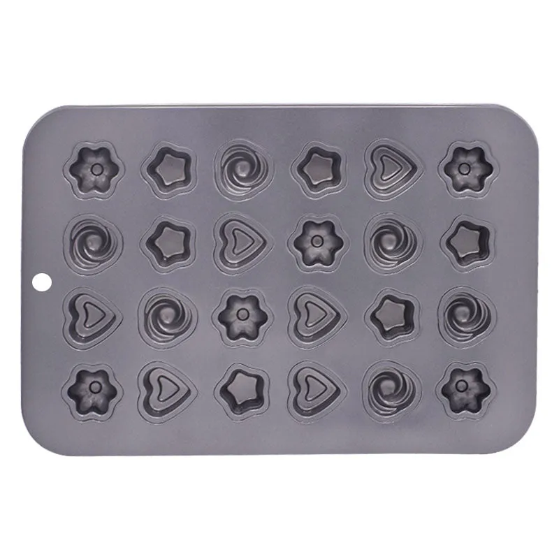 Different Shapes Non Stick Mini Cheese Cake Tray 24 Cavity