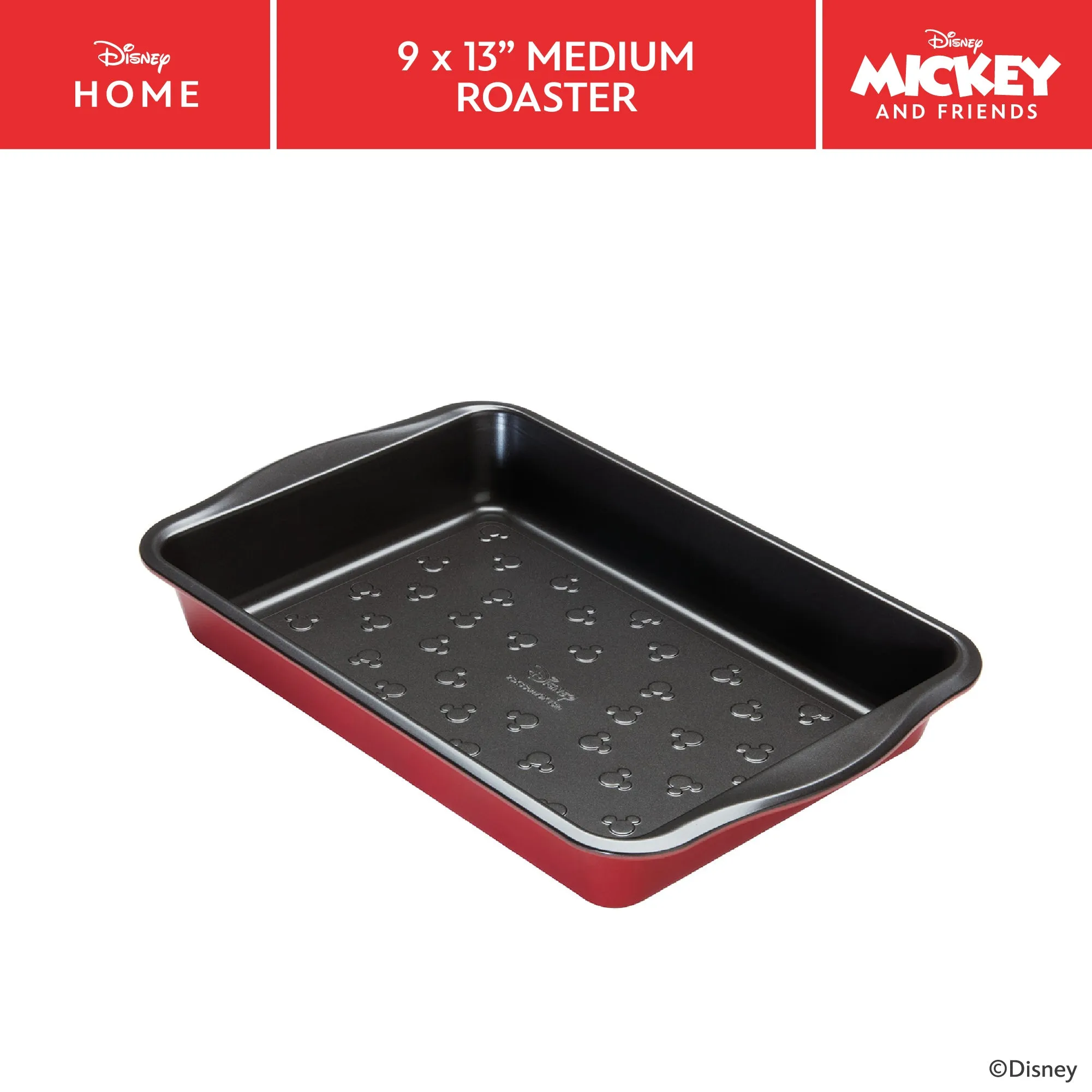 Disney Bake with Mickey: Large Non-Stick Roaster - 33cm x 23cm