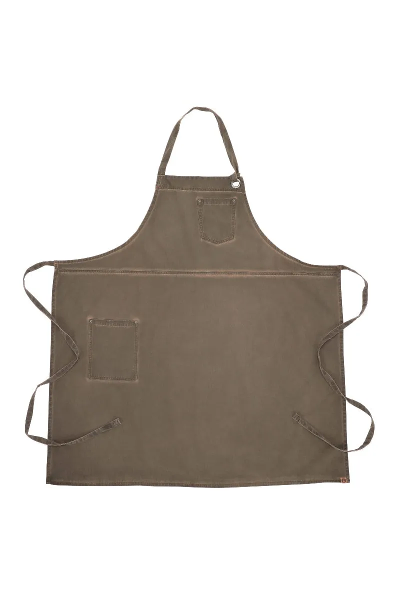 Dorset Earth Brown Chefs Bib Apron