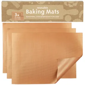 Durable Baking Film: 3 X Baking Paper, Reusable For Oven And Grill, Reusable