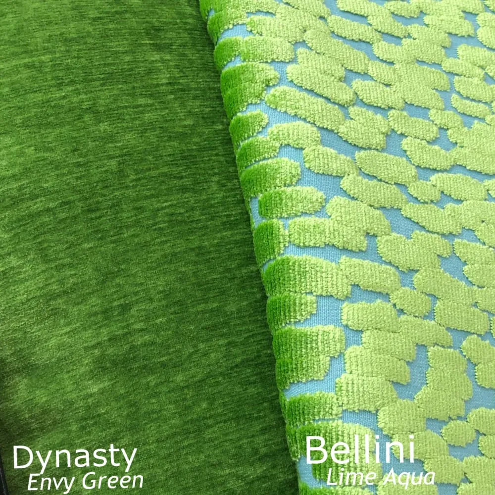 Dynasty Envy Green Chenille Velvet Pillow Cover