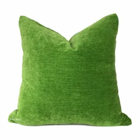 Dynasty Envy Green Chenille Velvet Pillow Cover