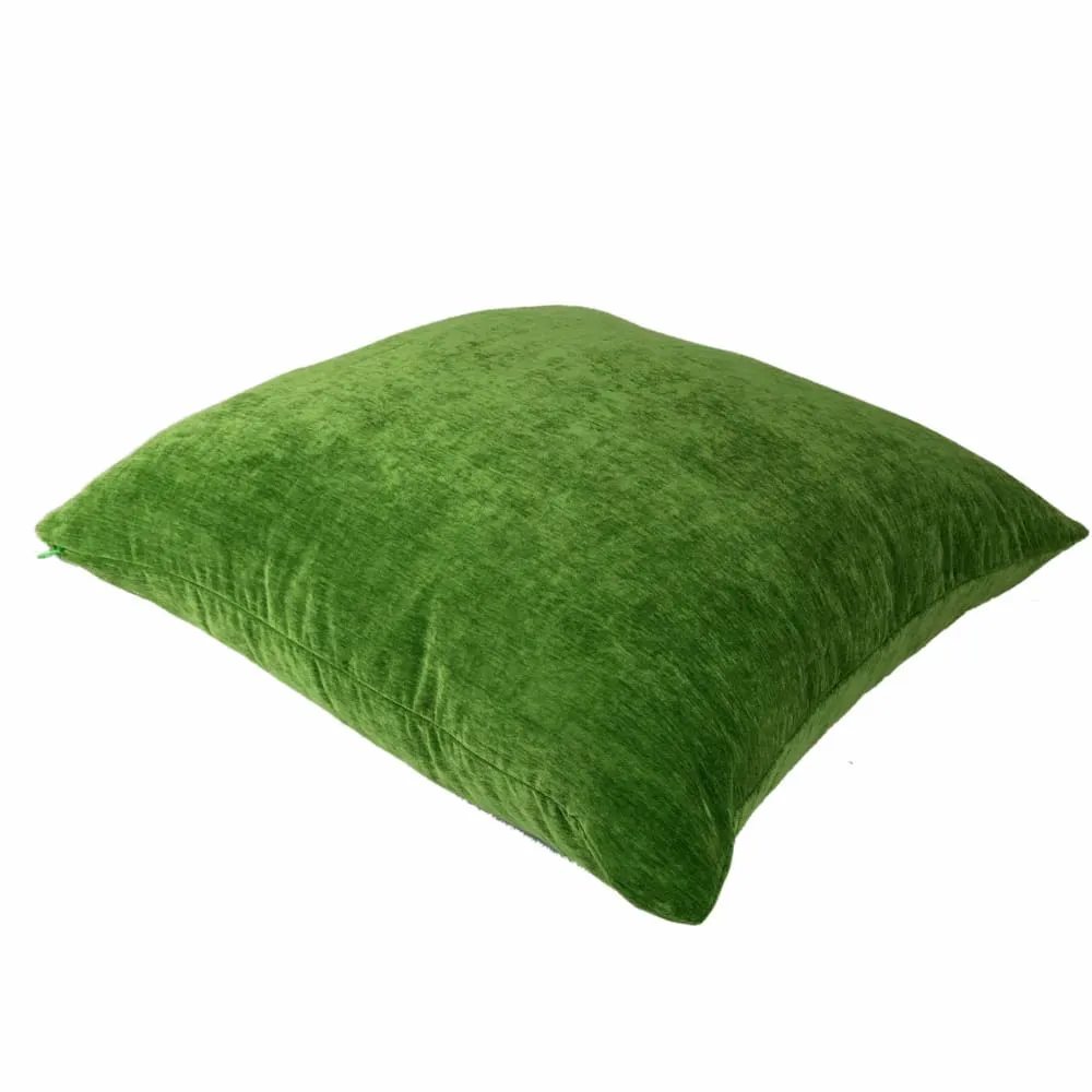 Dynasty Envy Green Chenille Velvet Pillow Cover