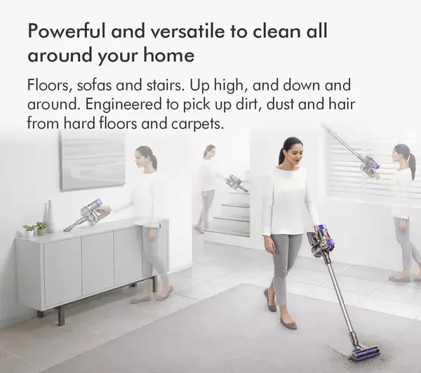 Dyson V8 Absolute Cordless Vacuum Cleaner upto 40 Minutes Run Time Silver Yellow V8ABS-2023