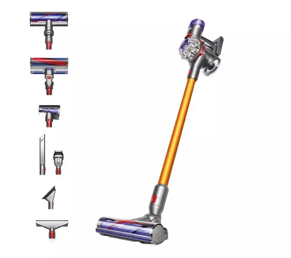 Dyson V8 Absolute Cordless Vacuum Cleaner upto 40 Minutes Run Time Silver Yellow V8ABS-2023