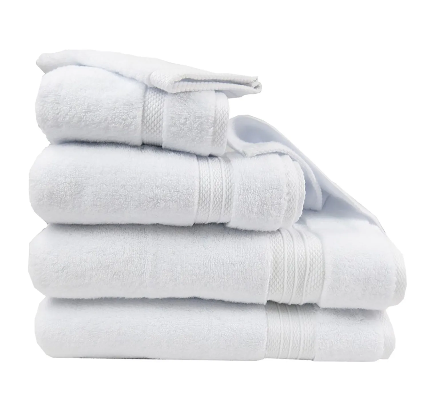 Elea White Bath Towel Collection