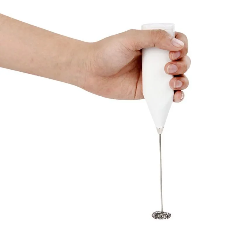 Electric Hand Blender Mixer Frother Whisker Latte Maker for Milk Coffee Egg Beater Battery Operated