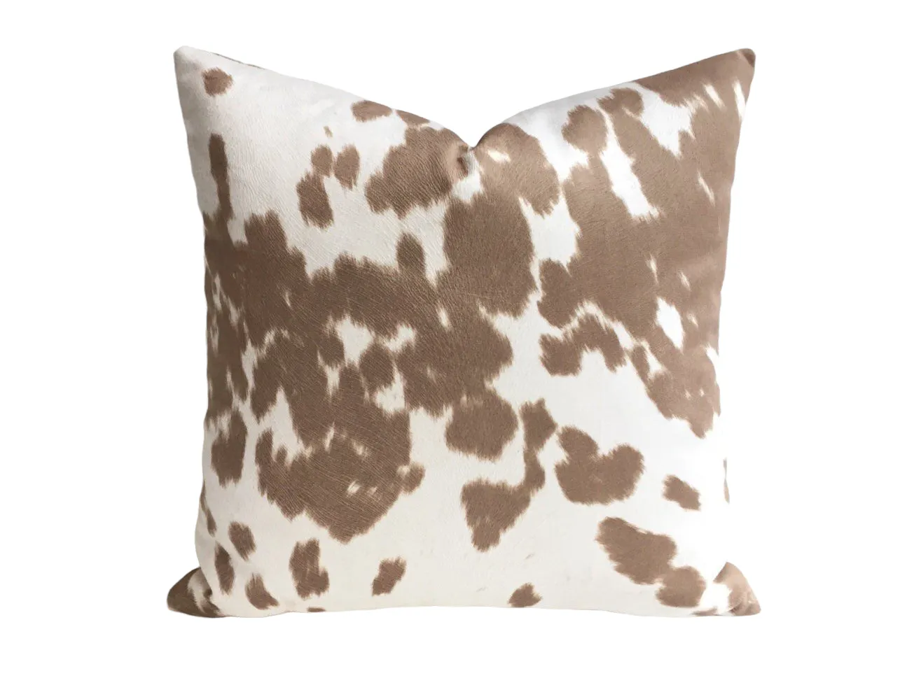 Faux Pony Hair Pillow / Brown Cream Decorative Pillow Cover 16x24 13x36 24x24 26x26 and more / Palomino Pony Pillow / Cream Accent Cushion