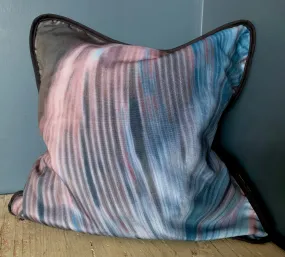 Feather Flux Brown Turquoise Cushion Cover