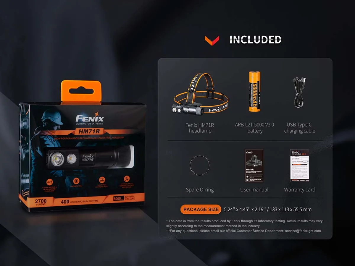 Fenix HM71R Rechargeable Headlamp