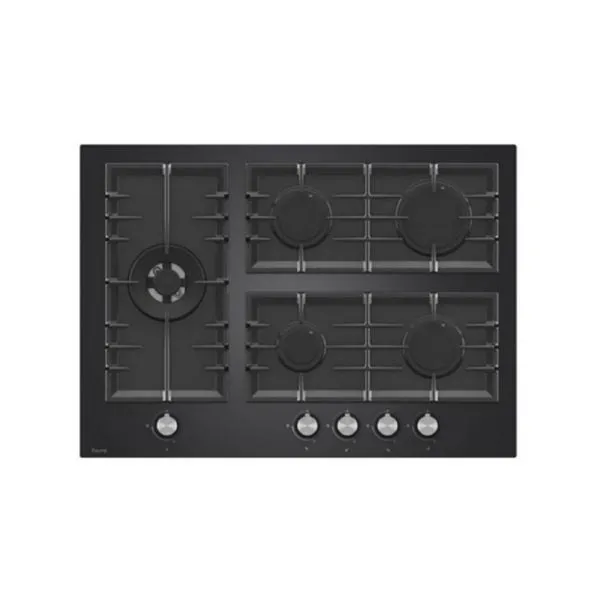 Ferre 70Cm Black Glass 5 Gas Burner Built In Hob Bl135