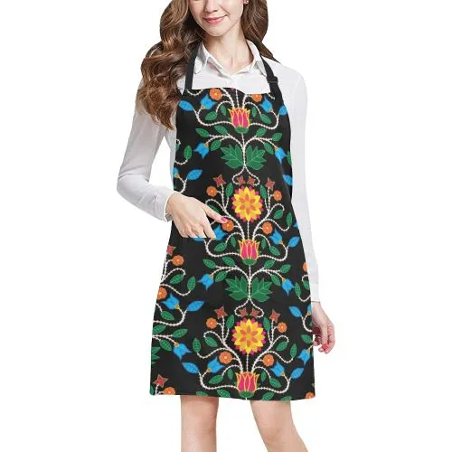 Floral Beadwork Four Clans Apron