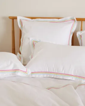 Foxford Rainbow Square Oxford Pillowcase