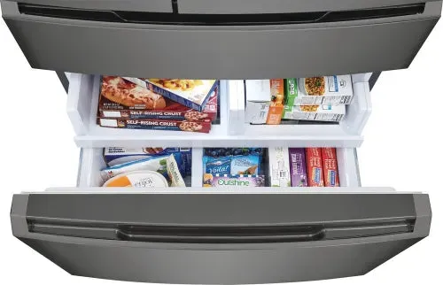 Frigidaire Gallery GRMC2273CD 21.5 Cu. Ft. Counter-Depth 4-Door French Door Refrigerator in Black Stainless Steel