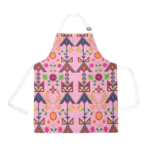 Geometric Floral Spring-Sunset Apron