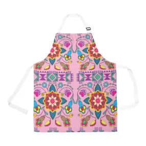 Geometric Floral Winter-Sunset Apron