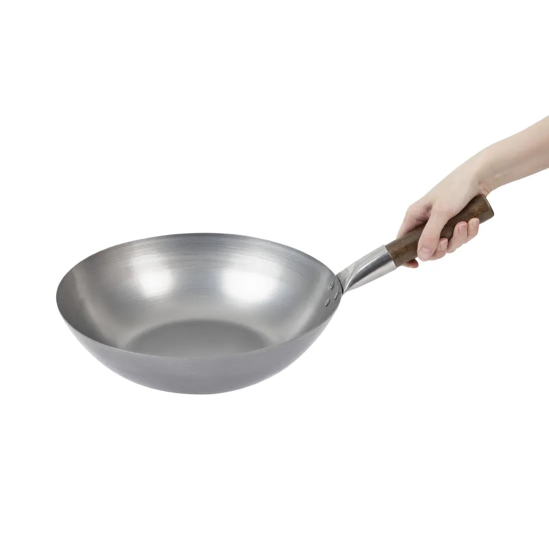 GJ494 London Wok Flat Bottom Wok 330mm