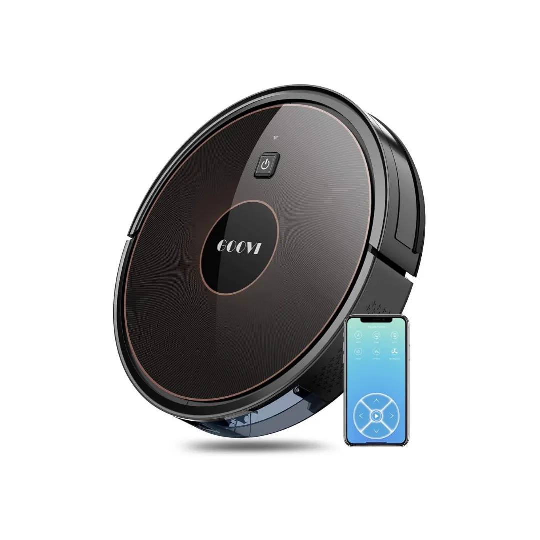 GOOVI Robot Vacuum, 1600PA Robotic Vacuum Cleaner with Wi-Fi, Super-Thin