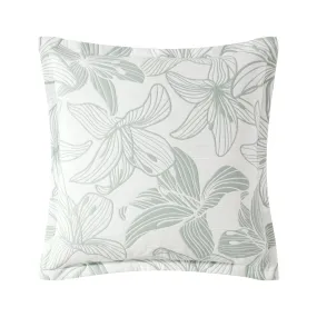 Grace Sage European Pillowcase by Logan and Mason Platinum