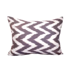 Grey Ikat Pillow