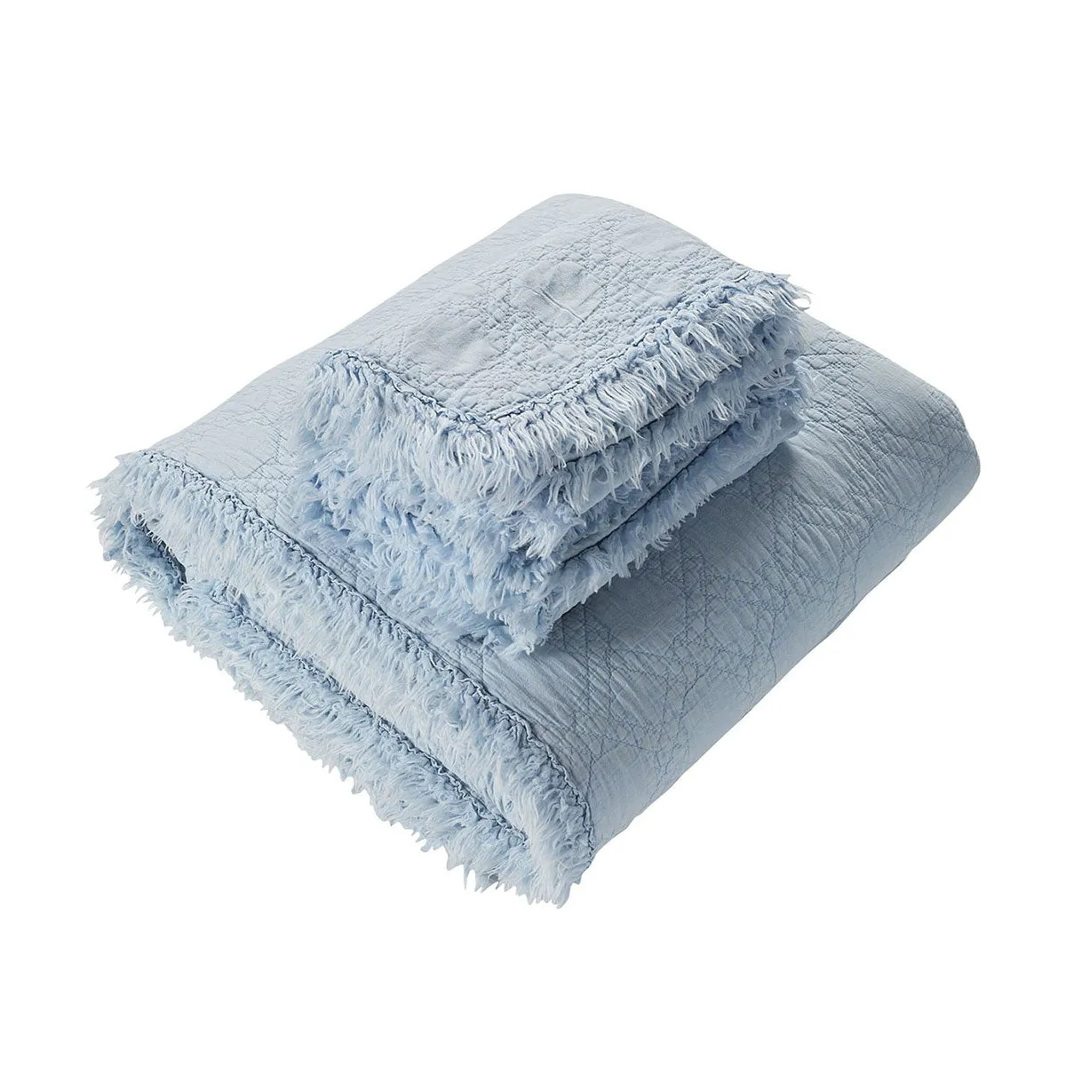 Hayes Bedspread Soft Blue by Bianca