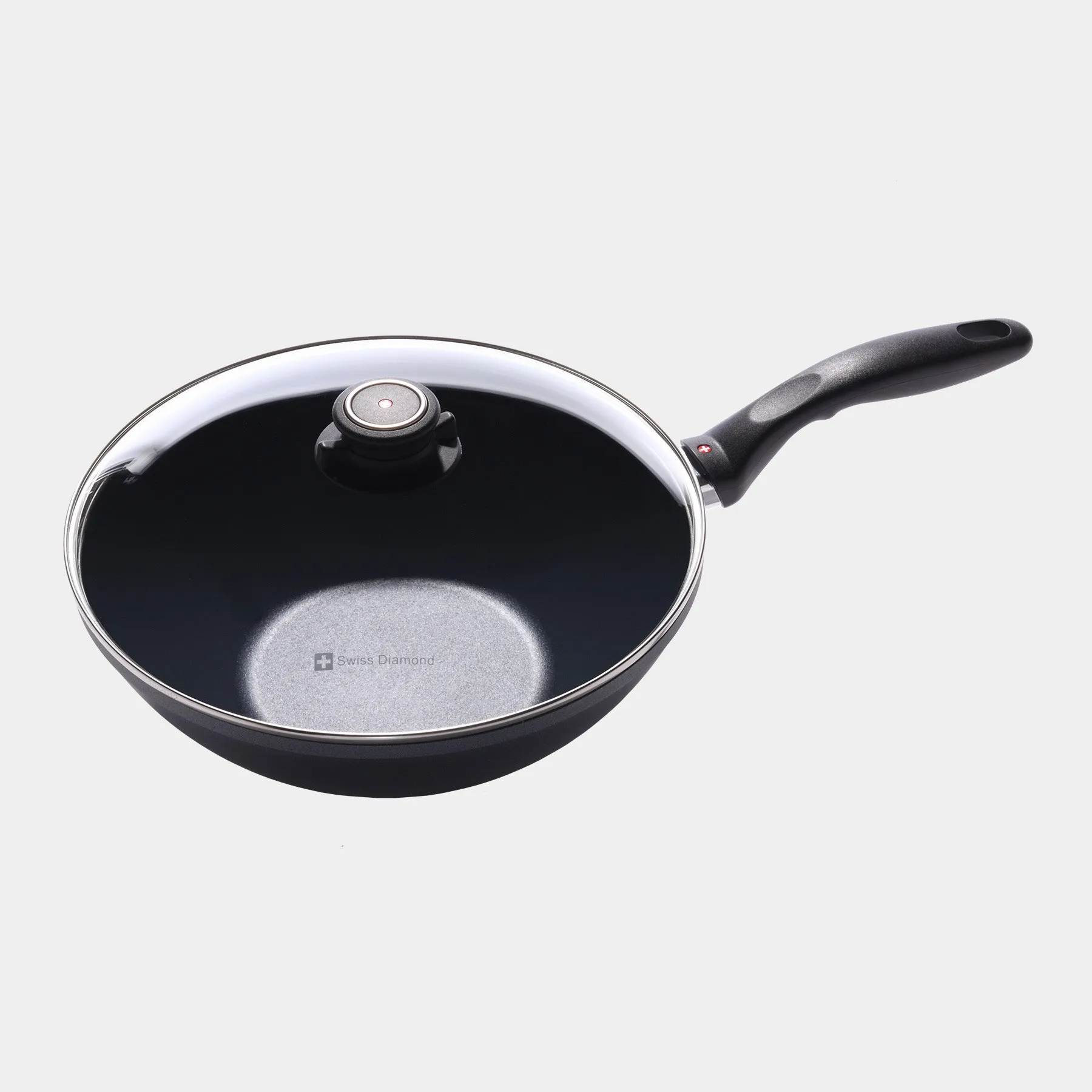 HD Nonstick Wok with Glass Lid - Induction