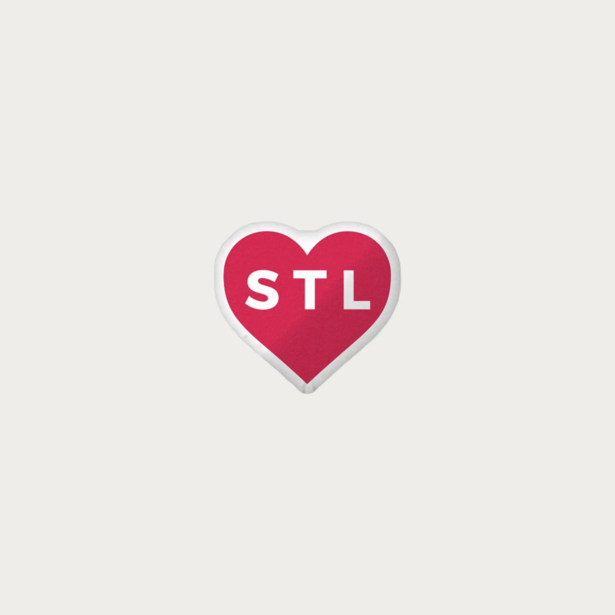 Heart STL Shaped Pillow