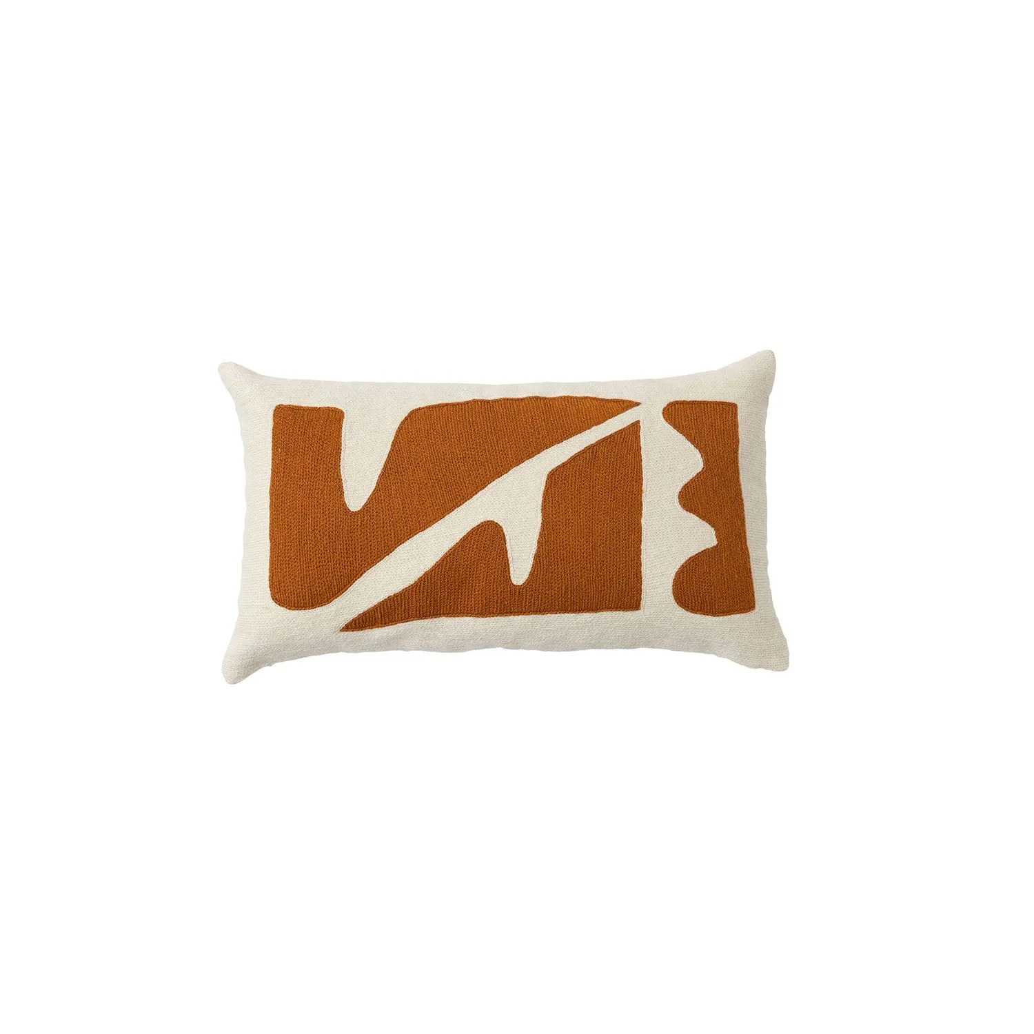 HENRI SHAPES PILLOW - COGNAC