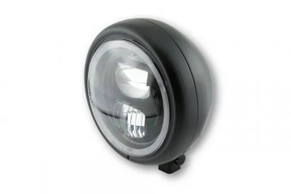 HIGHSIDER 223-225 LED Headlight 5-3/4 inch "PECOS TYPE 7 inch Bottom Mount - Black