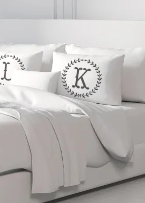 Initial "K" Luxury Bamboo Sateen Pillowcase