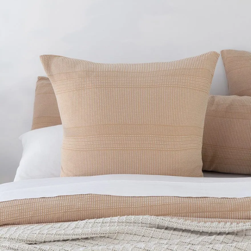 Juna Woven Cotton European Pillowcase by Bambury