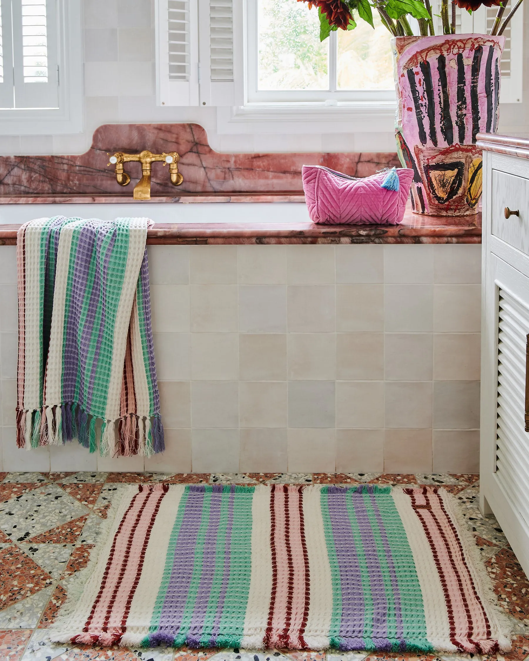 Kip & Co Island Delight Waffle Bath Towel