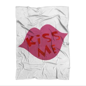 Kiss Me Sublimation Throw Blanket