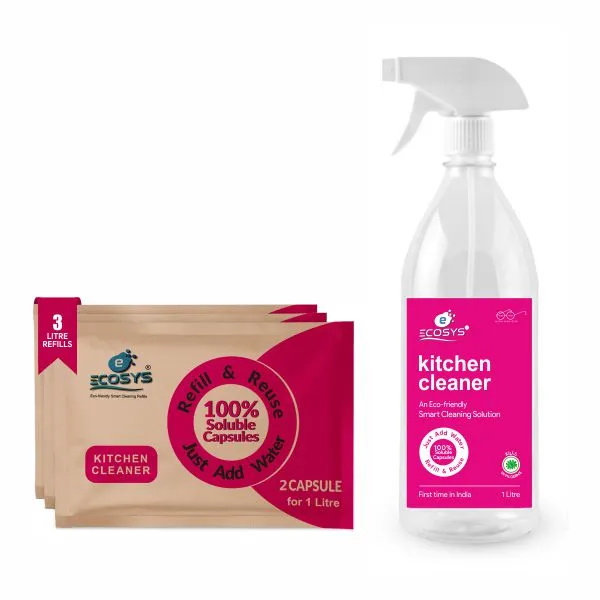 Kitchen Cleaner with Herbal fragrance | Degreaser | 2-in-1 action formula