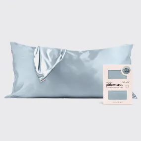 Kitsch: King Satin Pillowcase in Haze Blue